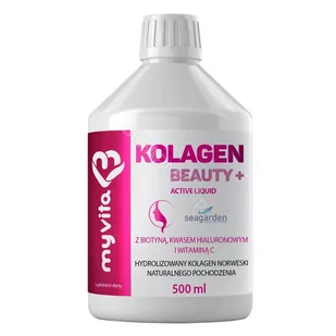 MyVita Kolagen Beauty+ Active Liquid 500 ml - Stawy, mięśnie, kości - miniaturka - grafika 1