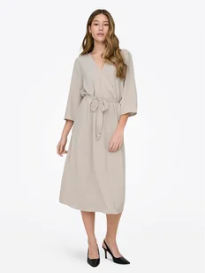 JDY Sukienka letnia Lion 15207813 Beżowy Regular Fit - Sukienki - miniaturka - grafika 1