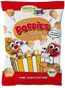 Freche Freunde Chrupki kukurydziano - ryżowe o smaku jabłkowo - karmelowym dla dzieci 40 g Bio - słodycze lub przekąska - Chrupki - miniaturka - grafika 1
