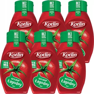 Kotlin Ketchup łagodny 450 g x 6 sztuk - Ketchup - miniaturka - grafika 1