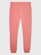 Spodnie i spodenki dla dziewczynek - Guess Spodnie dresowe J2YQ24 FL03S Różowy Regular Fit - miniaturka - grafika 1