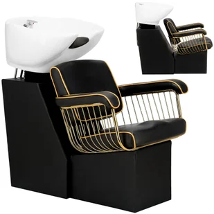 Myjnia myjka fryzjerska barberska do salonu fryzjerskiego barberskiego Lorenzo misa ceramiczna armatura bateria słuchawka - Myjki fryzjerskie - miniaturka - grafika 1
