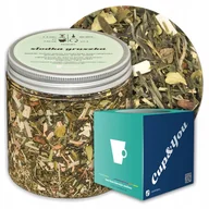 Herbata - Herbata zielona SŁODKA GRUSZKA o smaku soczystej gruszki z nutą granatu - herbata liściasta sypana mieszanka napar susz - gotowa na prezent upominek - miniaturka - grafika 1