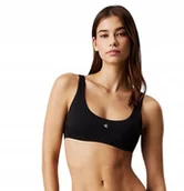 Stroje kąpielowe - CALVIN KLEIN CZARNA GÓRA OD BIKINI BRALETTE XXL J7A - miniaturka - grafika 1