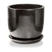 Donice - Donica z podstawką 26 cm grafitowy - miniaturka - grafika 1