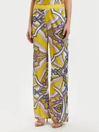 Spodnie damskie - Gaudi Spodnie materiałowe 411FD25023 Kolorowy Regular Fit - miniaturka - grafika 1