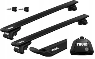 Bagażnik dachowy Thule Evo 7104 stopy + belki czarne Thule 108cm - Boxy dachowe - miniaturka - grafika 1