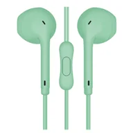 Słuchawki - FREESTYLE MINI JACK + MIC MACAROON STYLE GREEN [45758] TE - miniaturka - grafika 1