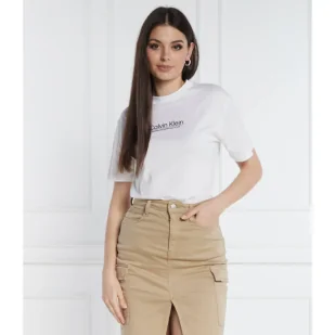 Calvin Klein T-shirt COORDINATES | Regular Fit - Koszulki i topy damskie - miniaturka - grafika 1