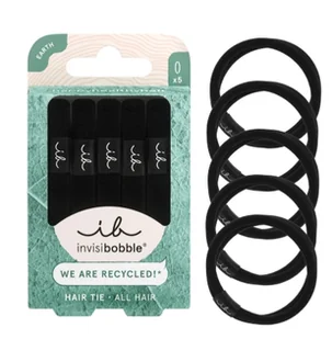 Invisibobble Black Gumki do włosów, 5 sztuk - Ozdoby do włosów - miniaturka - grafika 1