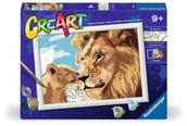 Zabawki kreatywne - CreArt dla dzieci: Lew z małym - Ravensburger - miniaturka - grafika 1
