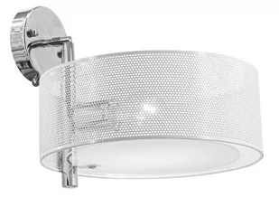 ELEM Chromowany kinkiet z metalowym kloszem DRS8006/1 WH NET z serii ANTILA - Lampy ścienne - miniaturka - grafika 1