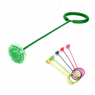 Hula-hop na nogę kółko skakanka LED zielony - Zabawki zręcznościowe - miniaturka - grafika 1