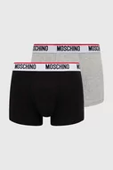 Majtki męskie - Moschino Underwear bokserki 2-pack męskie kolor czarny 241V1A13944300 - miniaturka - grafika 1