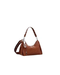Desigual Women's Accessories PU Hand Bag, Brown, brązowy - Torebki damskie - miniaturka - grafika 1