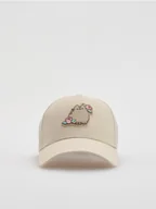 Czapki damskie - Reserved - Czapka z daszkiem Pusheen - beżowy - miniaturka - grafika 1
