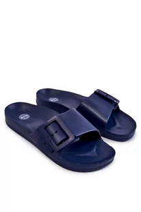 Klapki Damskie Z Klamrą Big Star FF274A388 Granatowe-37 - Klapki i japonki damskie - miniaturka - grafika 1