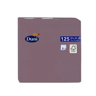 Duni Sales Poland SERWETKI 33/2W ŚLIWKOWE TISSUE 125 SZT. (165513) - Dekoracja stołu - miniaturka - grafika 1