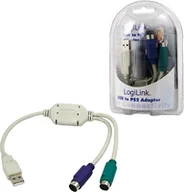 Złącza, przejściówki, adaptery - Adapter Logilink USB do PS2 Szary (AU0004) - miniaturka - grafika 1