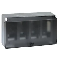 Inne akcesoria elektryczne - Obudowa natynkowa z pokrywą SIMON 500 4×S500 - aluminium - miniaturka - grafika 1