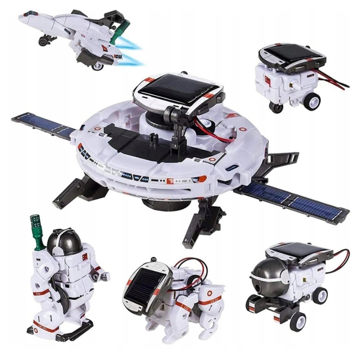 ROBOT SOLARNY 6w1 ZESTAW KONSTRUKCYJNY ZABAWKA STATEK ASTRONAUTA ZI-02-2