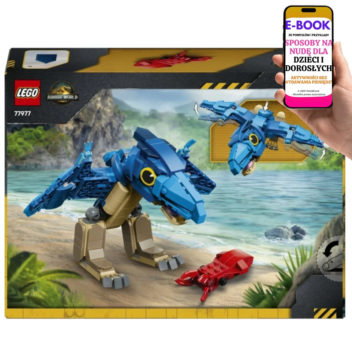 LEGO Dinozaur Pteranodon Prezent dla Dziecka 77977