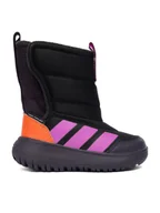Buty dla dziewczynek - adidas Śniegowce Winterplay JS4080 Czarny - miniaturka - grafika 1