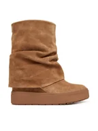 Botki damskie - Guess Botki FLFGUI SUE10 Brązowy - miniaturka - grafika 1