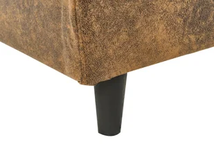 Wymienne obicie do łóżka 140 x 200 cm brązowe FITOU - Łóżka - miniaturka - grafika 5