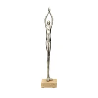 Dekoracje domu - Dekoria Dekoracja Silver Woman I wys 52cm 10x10x52cm 811-312 - miniaturka - grafika 1