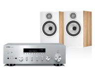 Zestawy stereo - Yamaha R-N600A (srebrny) + 606 S3 (dąb) - miniaturka - grafika 1