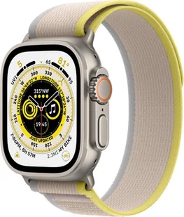 Apple Watch Ultra GPS + Cellular 49mm Tytan S/M MNHK3WB/A Beżowo-żółty - Smartwatch - miniaturka - grafika 1