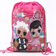 Torby szkolne - WOREK dziecięcey do szkoły przedszkola LOL na buty obuwie kapcie plecak - miniaturka - grafika 1