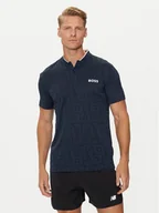 Koszulki męskie - Boss Polo Pariq MB 7 50521973 Granatowy Slim Fit - miniaturka - grafika 1