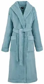 Szlafroki damskie - Le Jacquard Fran ais Szlafrok Caresse Turkusowy - miniaturka - grafika 1