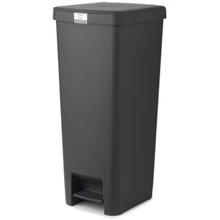 Brabantia Kosz na śmieci pedałowy StepUp 40 l ciemnoszary z recyklingu 800023 - Kosze na śmieci - miniaturka - grafika 1