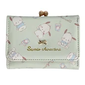 Portfele - Portfel Na Zatrzask Pochacco Miętowy Przegródki - miniaturka - grafika 1