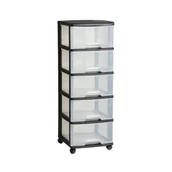 Szafy i regały magazynowe - Curver REGAŁ DO PRZECHOWYWANIA 5X20 L 214752 - miniaturka - grafika 1