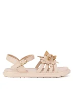 Buty dla dziewczynek - DeeZee Sandały CS6266-01 Beżowy - miniaturka - grafika 1