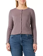Swetry damskie - Triumph Women's Natural Spotlight Rib kardigan góra od piżamy, Pigeon Grey, 46, Pigeon Grey, 46 - miniaturka - grafika 1