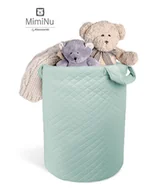 Organizery na łóżeczko - Torba/Worek na zabawki, Velvet pikowany, Zimna mięta - miniaturka - grafika 1