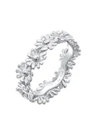 Pierścionki - Elli Damska obrączka kwitnący kwiat Boho Look Trend w srebrze 925 Sterling Silver Pierścionki 1 ct Damski - miniaturka - grafika 1