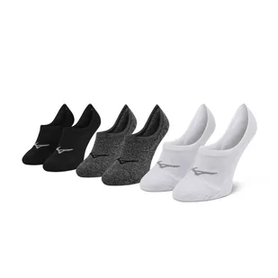 Mizuno Zestaw 3 par stopek męskich Super Short Socks 3P J2GX005577 White/Black/Grey - Skarpetki damskie - miniaturka - grafika 1