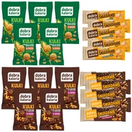 Batoniki - Dobra Kaloria Zestaw Śniadaniowy Batony i Kulki Fit Słodycze Mix Smaków 4x5 - miniaturka - grafika 1