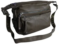 Torebki damskie - Torebka Damska, Miejska Stylowa Mała Listonoszka na Ramię, Kolor Zielony - miniaturka - grafika 1