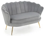 Sofy i kanapy - Szara nowoczesna sofa w kształcie muszelki Lafio - miniaturka - grafika 1