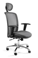 Fotele i krzesła biurowe - UniqueMeble Fotel biurowy, ergonomiczny, Expander, szary - miniaturka - grafika 1