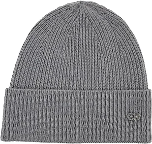 Calvin Klein Damska czapka typu beanie Re-Lock Inna czapka, szary, Rozmiar uniwersalny - Czapki damskie - miniaturka - grafika 1