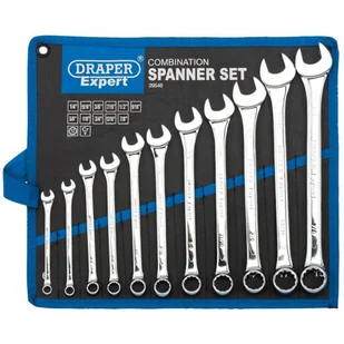 Draper Tools Expert Zestaw 11 kluczy płasko-oczkowych, srebrny, 29546 Tools - Klucze pneumatyczne - miniaturka - grafika 1
