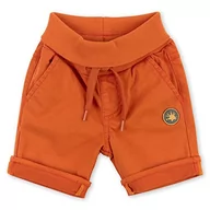 Spodenki damskie - Sigikid Krótkie spodenki chłopięce bermudy Gabardine swobodne szorty, Pomarańczowy/Gabardine, 74 cm - miniaturka - grafika 1